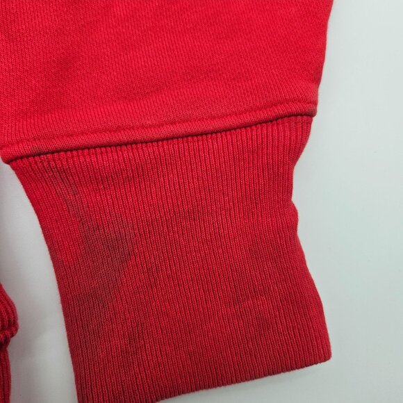 Vintage Champion Reverse Weave Red Sweatshirt Medium Embroidered Logo Crewneck - Picture 4 of 7